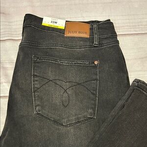 Judy Blue Women's Black Jeans 22W Short Inseam High Waist Boot Cut
